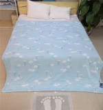 Stock lot Baby Printed Microfiber Quilt Polyester Blanket Kids Quilted Bedspread