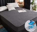 Stock Mattress cover Solid Color Quilted Embossed Waterproof for Matress Thick Soft Mattress Protector Fitted Sheet Style Cover