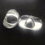 street type 86mm led Glass Lens Reflector 130*60 degree cob street lighting lens asymmetric