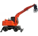 Sugar cane grab loader Wood Log Wheeled Loader With Clamp