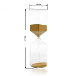 SuLiao Sand Timer 2 Minute Hourglass. 5.1 Inch White Sand Clock, Large Sand Watch 2 Min. Colorful Hour Glass Sandglass for Kids