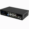Sunsoont New design OEM 10 Port poe fast Network Switch 10/100Mpbs Hub 8 Ports Genius Poe Switch Injector For Ip Camera