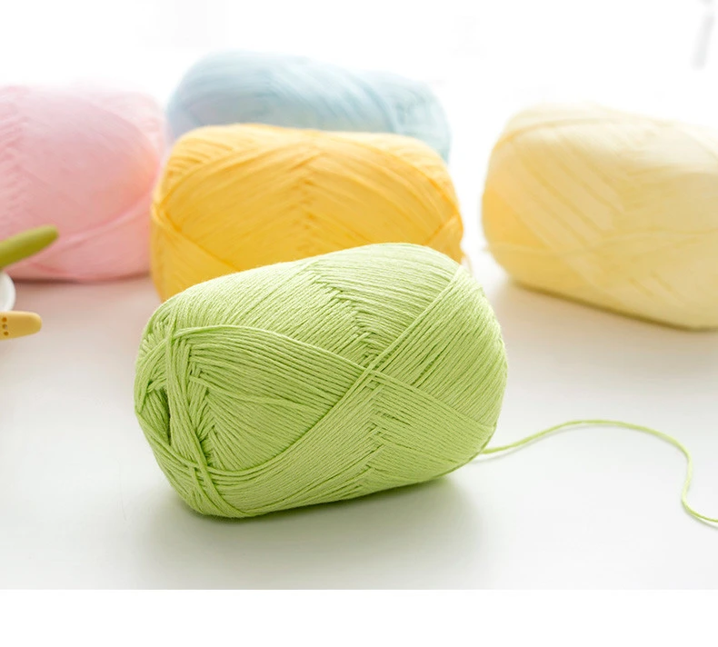 Super fine natural cotton and bamboo fiber blend baby knitting yarn for dress