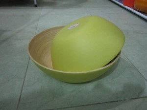Super Large Bamboo Bowl, Bamboo Seafood Bowl, Handmade rustic Bamboo bowl for restaurant