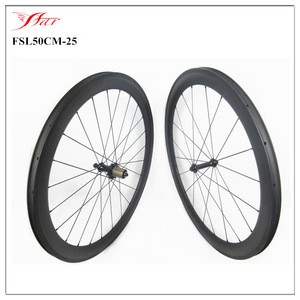 Super team Farsports 700C Carbon Road Wheelset 50mm depth Clincher Carbon Fiber Road Bike Bicycle Wheels with Bitex BX303 Hub