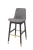 Import Superior grey fabric wood bar stool chair with holder from China