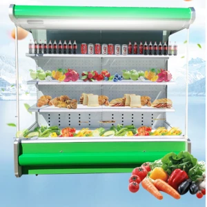 supermarket fruit refrigerator glass display freezer glass door display cooler