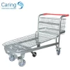 Supermarket warehouse stock hand trolley stock carts replenishing stock trolley
