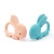 Import Supplier Handmade Custom Rabbit Shape Soft Ring Baby Chewing Training Silicone Teething Ring Toy from China