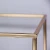 Import tall flower stand Metal Rectangle Gold Metal Wedding Favor Table Centerpiece Flower Stand from China