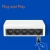 Import Tenda S105 Ethernet Switch Mini 5 Port Desktop Ethernet Network Switch 100Mbps LAN Hub Small and Smart Plug and Play Easy Setup from China