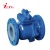 Import The factory sells modern flange connection form WCB + F46 valve body ball material table fluorine lined ball valve from China