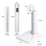 The new handheld portable nail art lamp holder set 360 degree rotating bracket sticks to wear the nail baking lamp