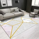 Tianjin factory price marble pattern modern living room area rug carpet