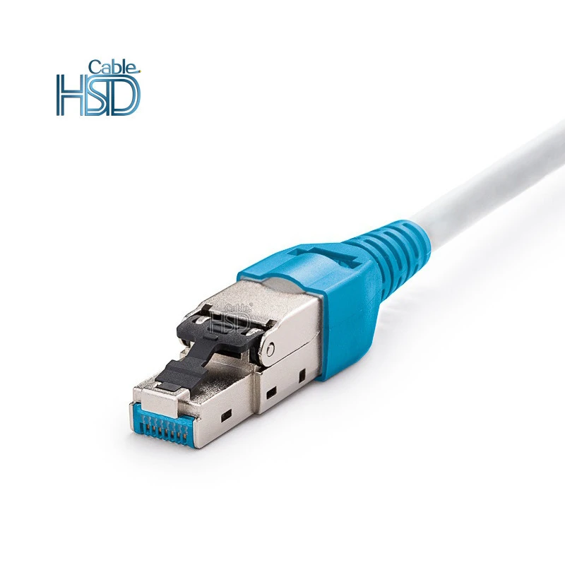Toolless field termination Network Ethernet RJ45 Shielded connector for Cat7A Cat7 Cat6A Cat6 Cat5E cables Male Modular Plug