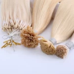 TopElles custom luxury i tips human hair extensions european remy hair double drawn i tip human hair extension for salon