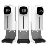 Touchless Automatic Liquid Spray Alcohol Gel Hand Scanner Sanitizer Thermometer With Soap Dispenser