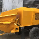 Trailer-Mounted Portable Stationary Low Price Mini Used Concrete Pumps Diesel Concrete Pumps