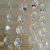 Import Transparent 14mm octagon beads with gold rings crystal chandeliers chains prisms parts wedding decor lamp light diy accessories from China