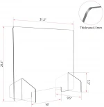 Transparent acrylic sneeze guard