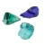 Transparent green glass boulders cheap colored landscaping stone
