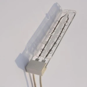Twin tube fast heating infrared quartz tube