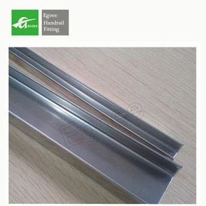 U-shaped aluminium profile, slot tube with rubber