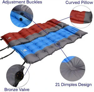 Ultralight double self inflatable camping floor air sleeping mat camping mattress
