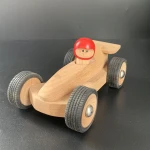 Unfinished wooden toys classic mini-vehicle small car kids play toy