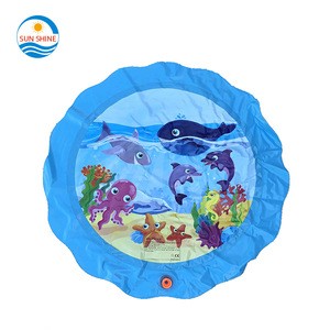 Upgraded 68&quot; Splash Play Mat, Inflatable Outdoor Sprinkler Pad Water Toys for Children Infants Toddlers Boys Girls and Kids