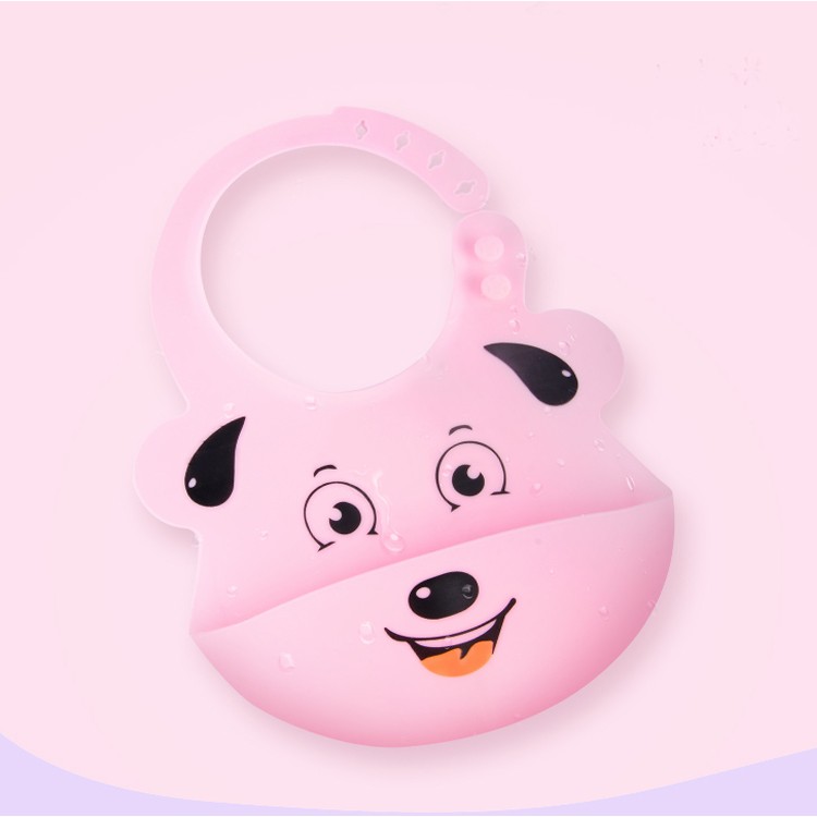 Upgraded BPA Free Soft Custom Silicone Baby Bib Babero  Bavoir Babies Products  with Anti-spill Catcher