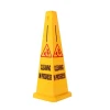 Upset No parking sign board floor road traffic safety caution notice stand sign board cone