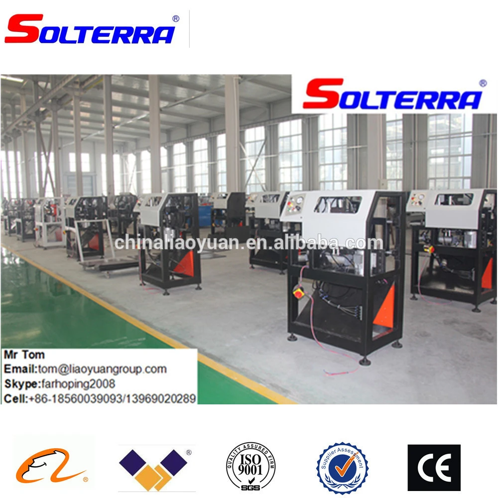 upvc windows making machine semi-automatic corner cleaning machine