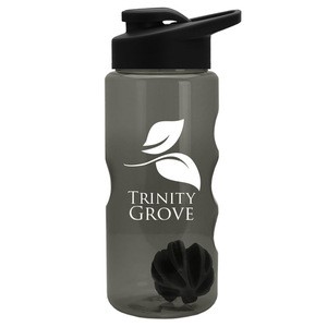 USA Made 22 oz. Shaker Bottle With Drink-Thru Lid - BPA-free, features a mixing ball and comes with your logo