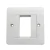 Import USA UK 1port 2port 3port 4port RJ45 Face Plate White Network Keystone 120 America Faceplate 6 Port Wall Plate from China