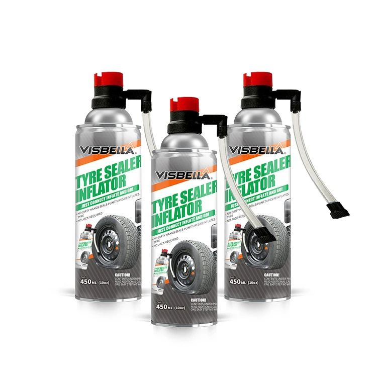 Visbella Tire Sealer Inflator Spray Emergency Repair Automatic Tire Sealant And Inflator