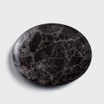 WAGA Earth Whisper Printed  Dark Gemstone ceramic Plate for restaurant dinner 20cm