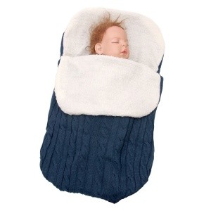 Warm Baby Sleeping Bags Padded Baby Thickened Knitted Thermal Sleeping Bags Soft Sweater Sleeping Bags Stroller