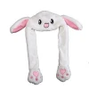 Warm Cute ear rabbit  Party dancing plush  Hat With Lamp For Women