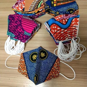 Washable African print pattern 100% cotton Fashion Masks