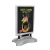Import water-fillable plastic base A3 size free standing led advertising banner poster display stand/ from China