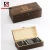 Import Whiskey Stones Gift Set , Granite Chilling Whisky Rocks + 2 Crystal Shot Glasses in Wooden Box , Premium Bar Accessories from China