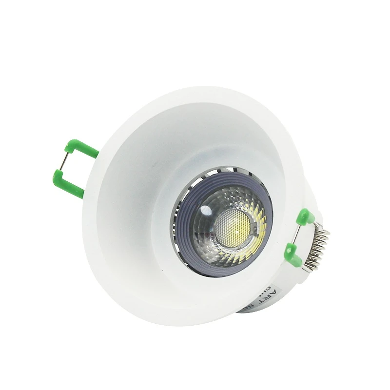 White LED Spot Downlight Anti-glare Fitting Round Deep Concave Frame Bulb Replaceable MR16 GU10 Led Spotlight