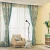 Import Wholesale 100% Polyester Print Blackout Curtain Custom Size Curtain Leaves Design Curtain Printed from China