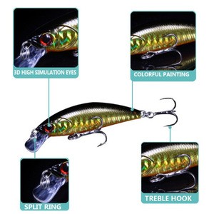 Wholesale 60mm 6g Factory High Hard Floating Minnow Fishing Lure Blank