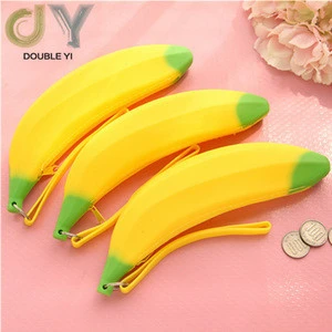 Wholesale Big Capacity Banana Pen Bag Pencil Case Banana Design Coin Bag