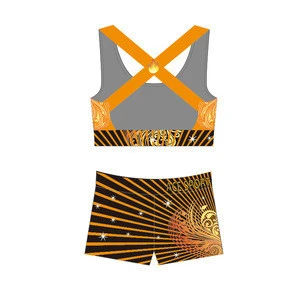 Wholesale Cheerleading Uniform Custom Design Your Own Cheerleading practice uniform