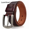 Wholesale Custom Needlepoint Buckle Luxury Pure Beaded Belt Fashion Men Full Grain Leather Genuine High Quality Belt For Men
