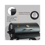wholesale customized china out door charcoal  bbq grill with smoke extractor