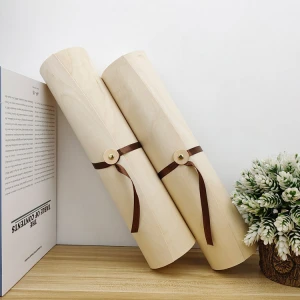 Wholesale decorative birch bark wooden box gift cheap wooden soft bark box of any shape